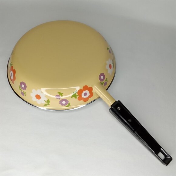 MCM Porcelain Enamel Fry Pan With Original Box Made In West Germany 1960s - Picture 6 of 12